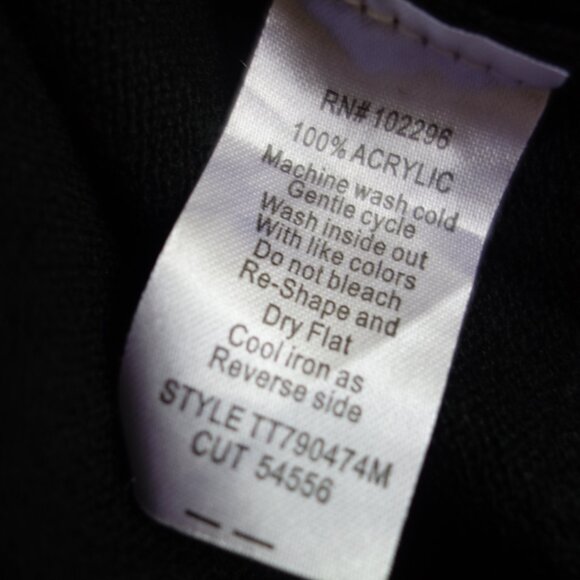 NWT CONNECTED APPAREL Black Gray Tan Cowl Neck Sweater Dress – XL - Picture 5 of 5